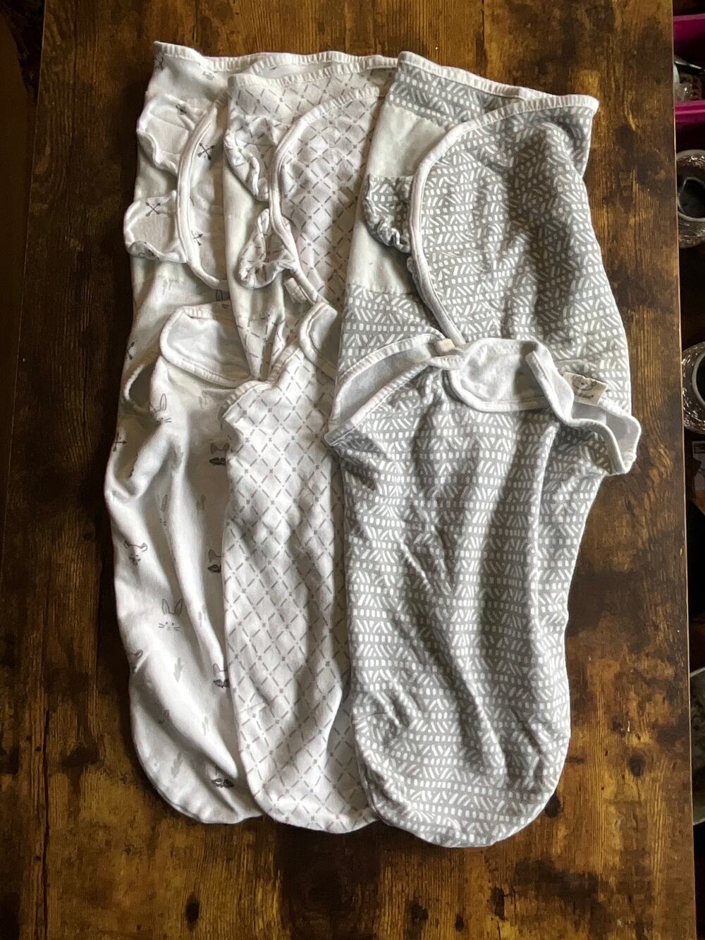 Set of 3 KeaBabies Soothswaddle wraps organic cotton OS